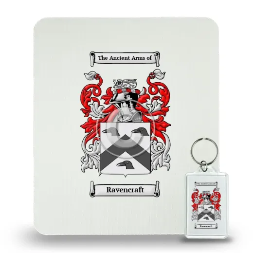 Ravencraft Mouse Pad and Keychain Combo Package