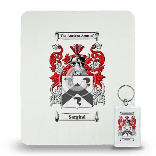 Sargind Mouse Pad and Keychain Combo Package