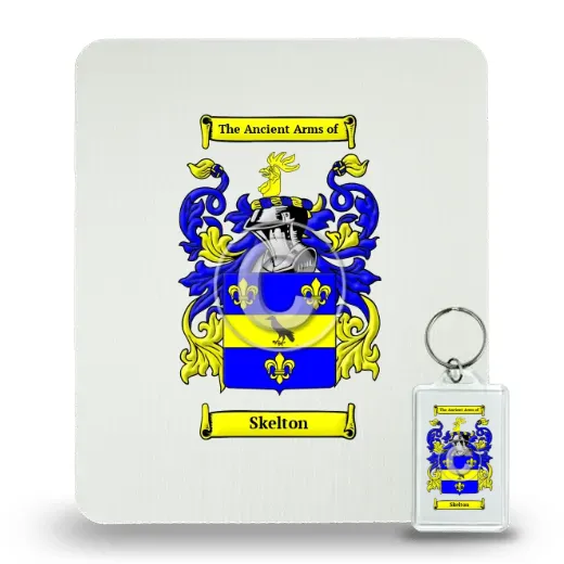 Skelton Mouse Pad and Keychain Combo Package