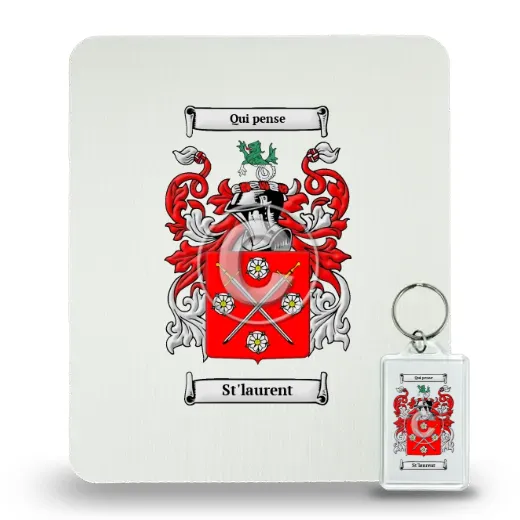 St'laurent Mouse Pad and Keychain Combo Package