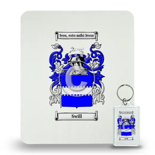 Swill Mouse Pad and Keychain Combo Package