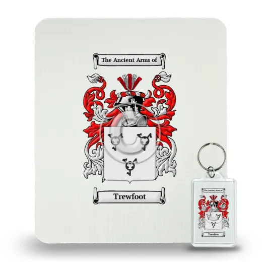 Trewfoot Mouse Pad and Keychain Combo Package