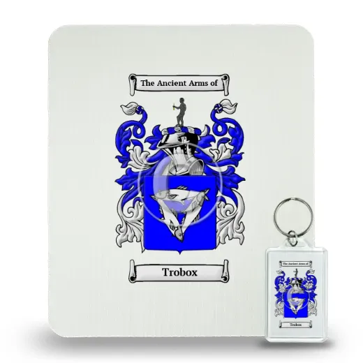 Trobox Mouse Pad and Keychain Combo Package
