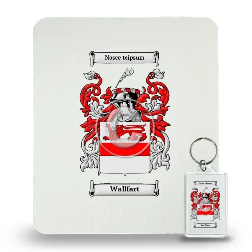 Wallfart Mouse Pad and Keychain Combo Package