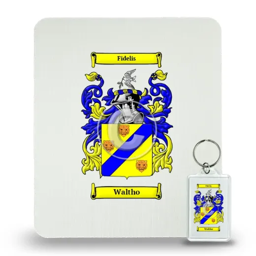Waltho Mouse Pad and Keychain Combo Package