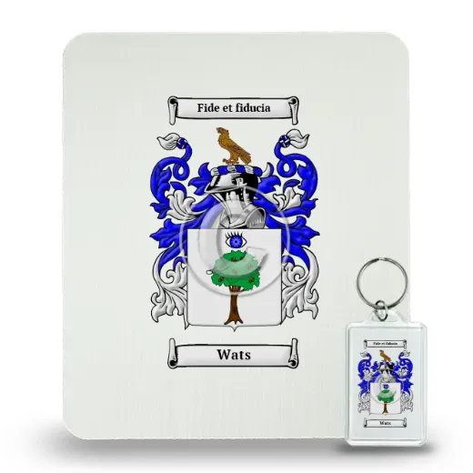 Wats Mouse Pad and Keychain Combo Package