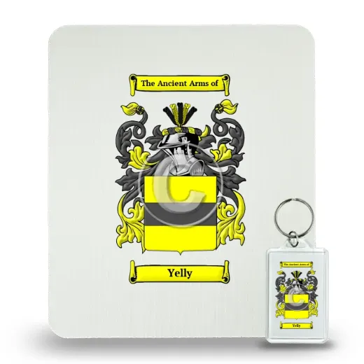 Yelly Mouse Pad and Keychain Combo Package