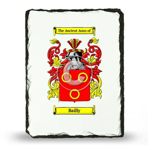 Bailly Coat of Arms Slate
