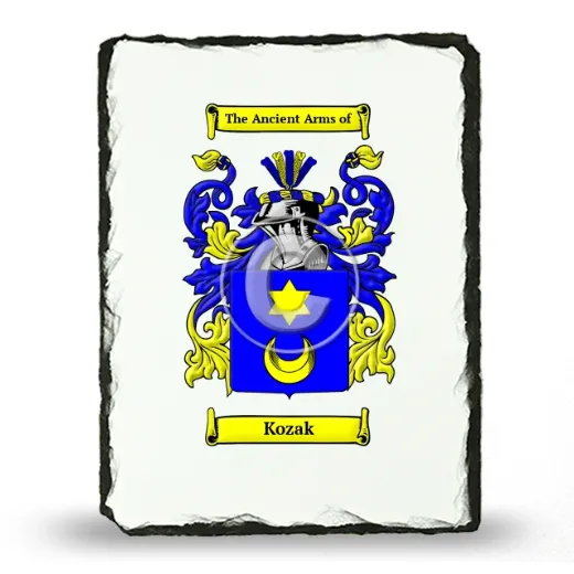 Kozak Coat of Arms Slate | HouseOfNames.com