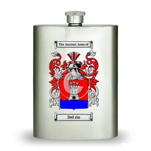 Del rio Stainless Steel Hip Flask
