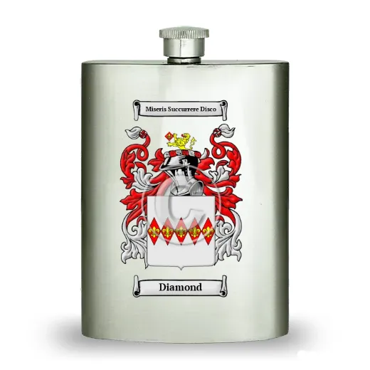 Diamond Stainless Steel Hip Flask