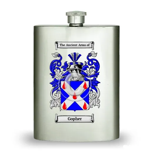 Gopher Stainless Steel Hip Flask