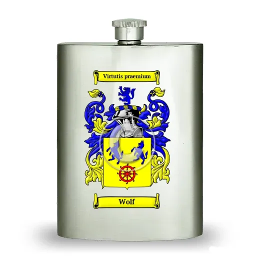 Wolf Stainless Steel Hip Flask
