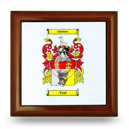 Teal Wooden Jewelry Box