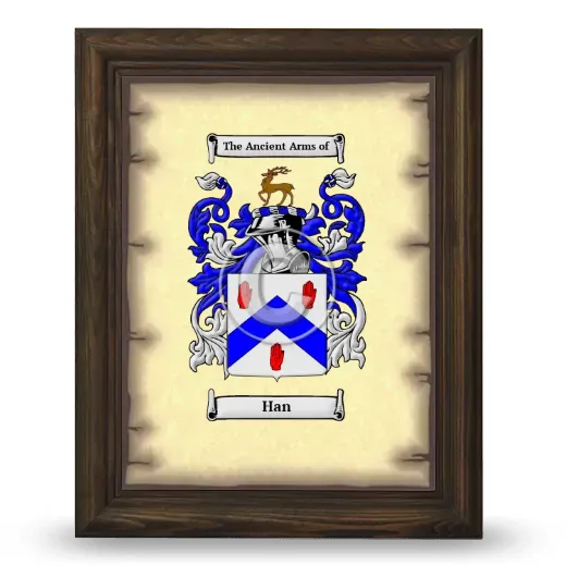 Han Coat of Arms Framed - Brown