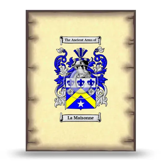 La Maisonne Coat of Arms Print