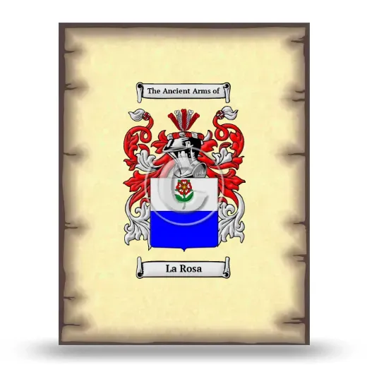 La Rosa Coat of Arms Print
