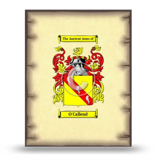 O'Callend Coat of Arms Print