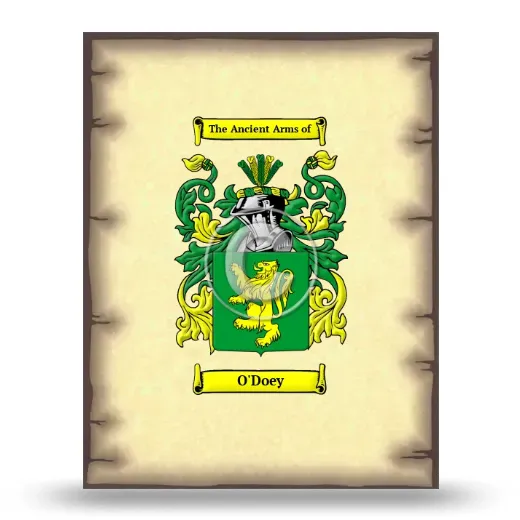 O'Doey Coat of Arms Print