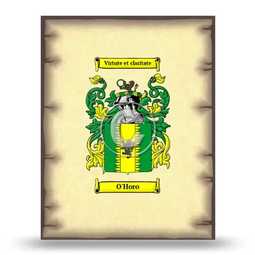 O'Horo Coat of Arms Print