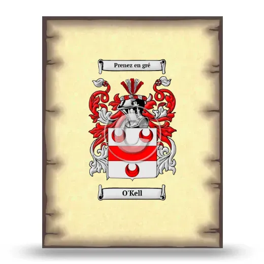 O'Kell Coat of Arms Print