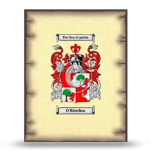 O'Riordan Coat of Arms Print