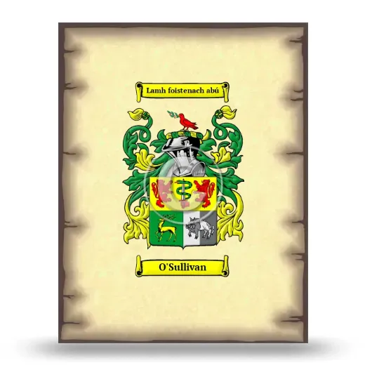 O'Sullivan Coat of Arms Print
