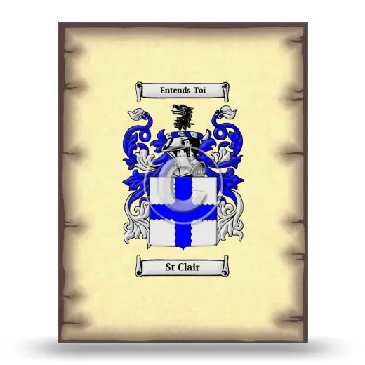 St Clair Coat of Arms Print