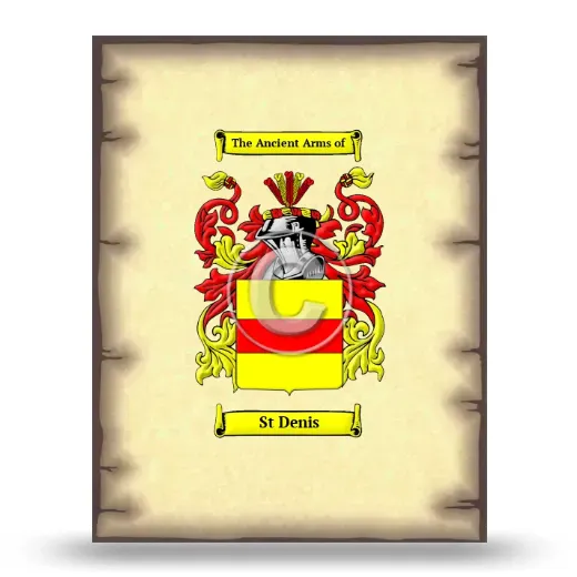 St Denis Coat of Arms Print