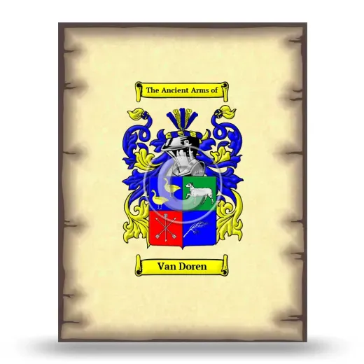 Van Doren Coat of Arms Print