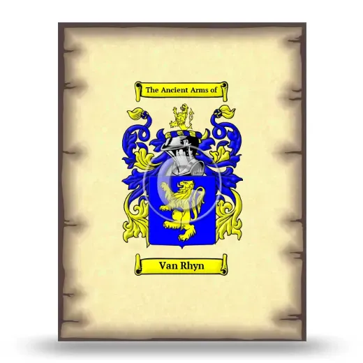Van Rhyn Coat of Arms Print