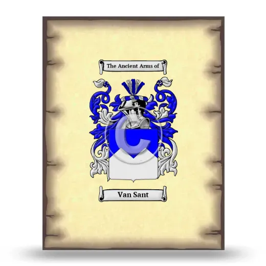 Van Sant Coat of Arms Print