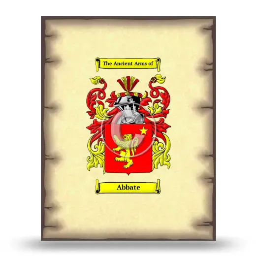 Abbate Coat of Arms Print