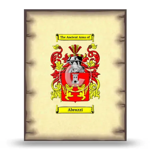 Abruzzi Coat of Arms Print
