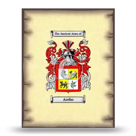 Acebo Coat of Arms Print