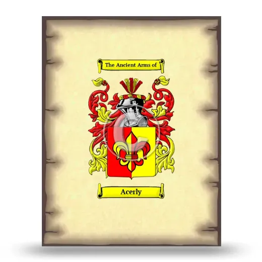 Acerly Coat of Arms Print