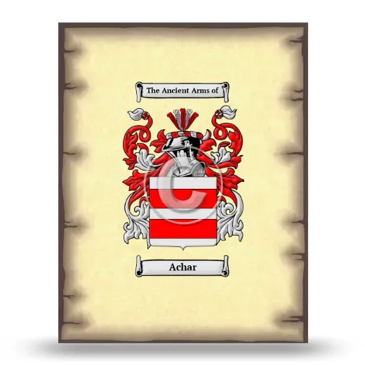 Achar Coat of Arms Print