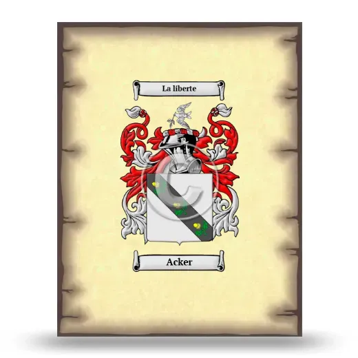 Acker Coat of Arms Print