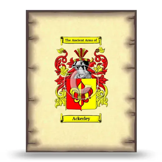 Ackerley Coat of Arms Print