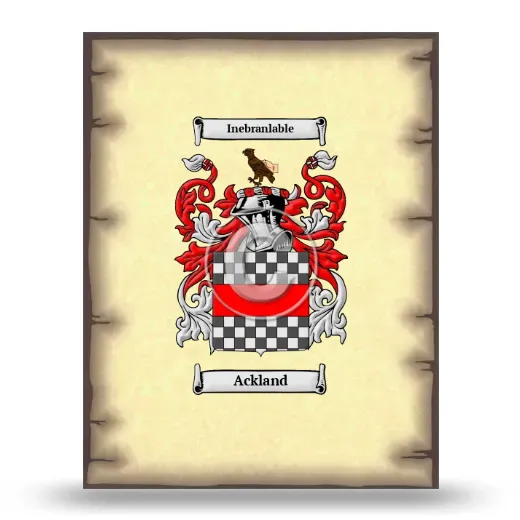 Ackland Coat of Arms Print