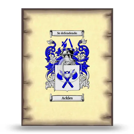 Ackles Coat of Arms Print