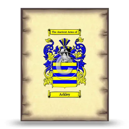 Ackley Coat of Arms Print