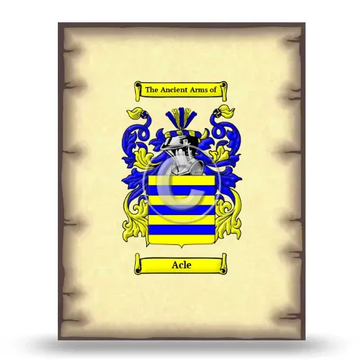 Acle Coat of Arms Print