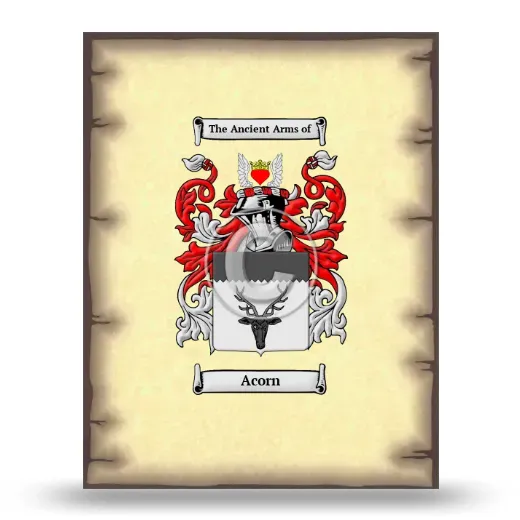 Acorn Coat of Arms Print
