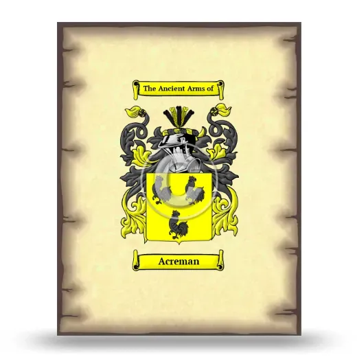 Acreman Coat of Arms Print