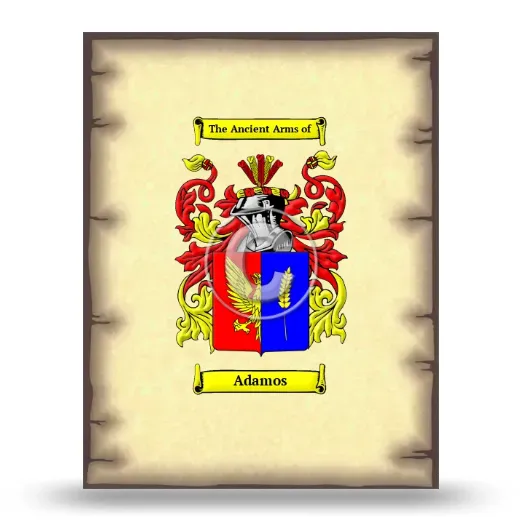 Adamos Coat of Arms Print