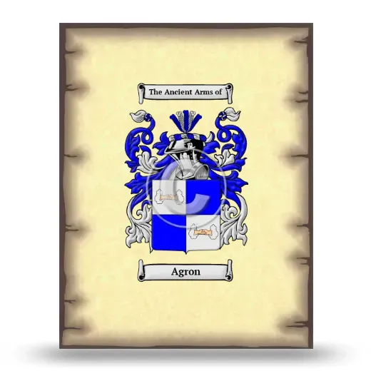 Agron Coat of Arms Print