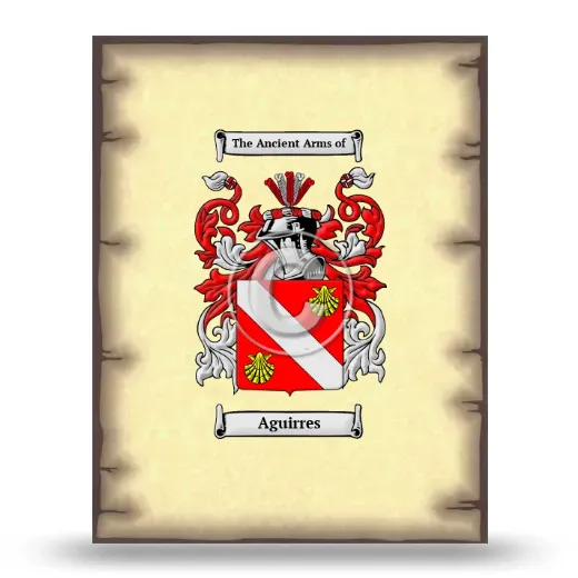 Aguirres Coat of Arms Print