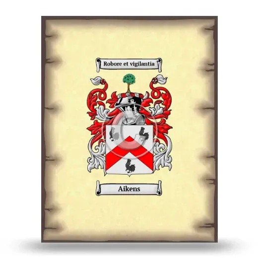 Aikens Coat of Arms Print
