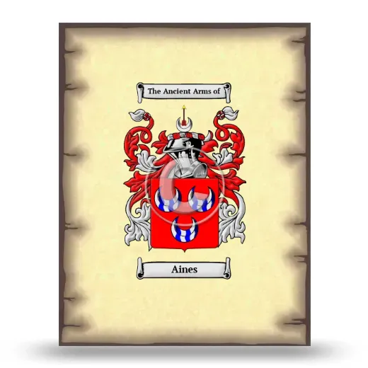 Aines Coat of Arms Print